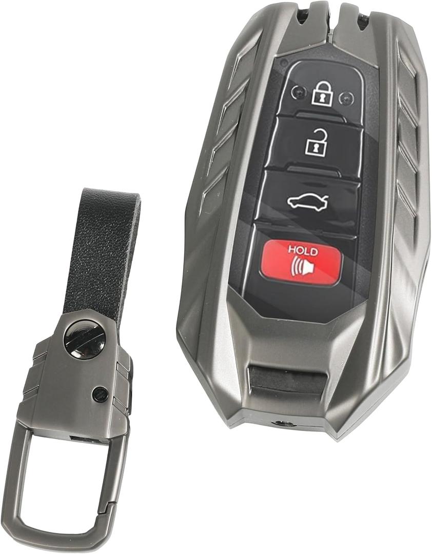 RACOONA Key Fob Case Shell With Keychain - Premium Cover and Protector for Car Accessories, Full Protection Smart Remote Holder (for T0y0ta B)