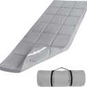 Cot Mattress Topper (Improved Thickness), Foam Quilted Pads for Camping, Soft Comfortable Sleeping Cot Mattress Pad Only, Camping Pad 75"x30" for Camp Cot/Rv Bunk/Narrow Twin Beds, Navy (30x75 Inch (Pack of 1), Grey)