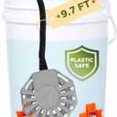 500W Chicken Water Heater, Submersible 5 Gallon Heater Deicer, Heated Chicken Waterer for Winter, Heated Poultry Waterer, Freeze Proof, Outdoor Stock Tank and Water Trough Warmer for Livestock