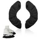 Prasacco Ice Skate Blade Covers, Winter Skate Guards Kids Hockey Skate Blade Protector Guards for Hockey Skates Sports Ice Skate Blade Cover for Kids Youth Adult Men Women Boys Girls (Black/Large)