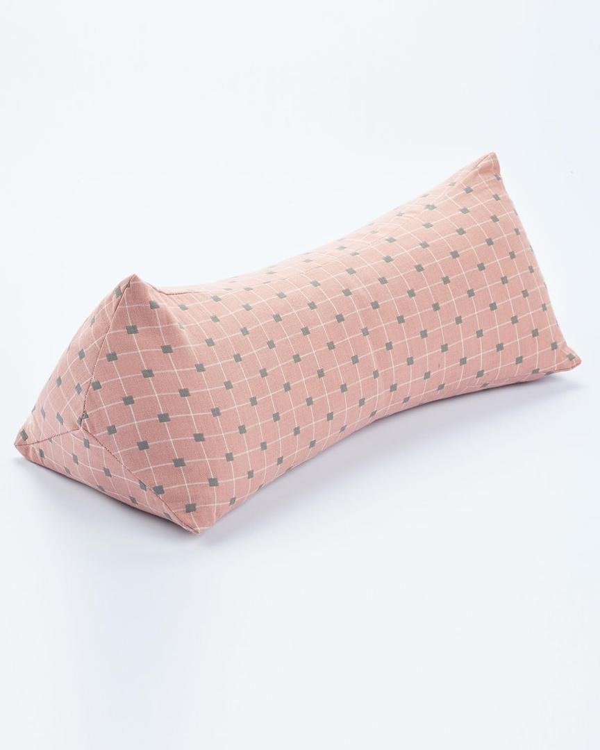 Buckwheat Pillow for Neck Pain Relief, Buckwheat Cervical Pillow, Small Neck Pillow, Adjustable Firm Neck Support Pillow for Sleeping, Buckwheat Hulls Filling, Pink 15"X5"