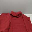 Men's 2 Piece Polar Fleece Tracksuits Hooded Sweatshirts and Sweatpants Casual Jogger Set (X-Large, Red)