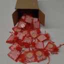 Kosiz 150 Pcs Strawberry Baby Shower Favors 50 Pcs Tea Light Candles for Guests Cute Baby Shower Candle with 50 Pcs Thank You Tags 50 Pcs Return Gift Bag for Girl Gender Reveal Party Favor