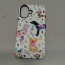 Zeggi Case for Samsung Galaxy S25,Soft Silicone Rubber and Hard Acrylic 2-in-1 Matte Phone Cover for Women,Shockproof Anti-Scratch Protective Case for Samsung Galaxy S25 Flower Dog