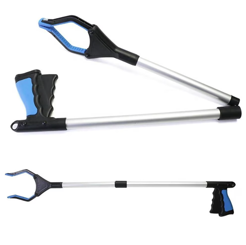 Multi-Function Household Garbage Picker Portable Foldable Long Trash Clamps Grab Pick Up Tool for House Garden Waste Pickup Grabber for Litter Pick/Home Sink/Drain