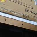 GASHELL Noodle Board Stove Cover with Handles, Multiple Stove Top Cover Board for Electric/Gas Stove Top(Retro Brown), 29.5"L x 22"W