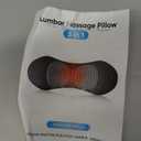 Rechargeable 3 in 1 Lumbar Support Pillow, Electric Lower Back Massager Waist Decompression Devices Heat Vibration