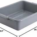 Winco Bus Box Dish Tub for Restaurants, 5", Gray