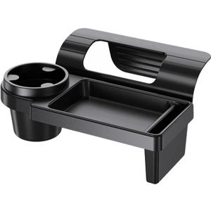 Car Window Multifunctional Storage Organizer, Car Door Cup Holder, Functional Vehicle Organizer Rack with Storage Organizer Tray Fits Most Vehicles