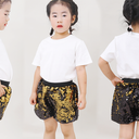 Cilucu Girls Sequin Shorts Flip Sparkly Party Summer Short Pants Kids Halloween Birthday Bottoms, 2XL
