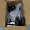 Stright 360 Degree Rotating Christmas Tree Stand, Revolving Artificial Tree Base for Tree Up to 7.5FT, Spinning Christmas Tree Stand with 2 Settings Trunk Diameter and One Built-in Electrical Outlet