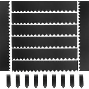 Steel Landscape Edging 40" Lx8 H,8pcs Metal Landscape Edging with 9 Stakes,27Ft Easy-to-Install Garden Edging for Flexible Bend,No-Dig Lawn Edging Border for Yard Pathway Forestry,Black