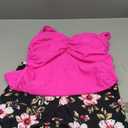 B2prity Women's Tankini Swimsuit Tummy Control Ruched Two Piece Bathing Suit Push Up Modest Swim Suits with Shorts Large