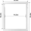 240350702 Refrigerator Crisper Pan Cover Without Glass, Shelf Frame Replacement Compatible with frigidaire kenmore Refrigerators