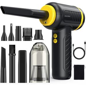 Compressed Air Duster, Perfect Replacement for Compressed Air Canisters, Keyboard Cleaner, Computer Cleaner, Cordless Air Duster, Up to 150,000 RPM, 9000mAh Duster