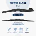 HRR2169VKA Mulching Blades Compatible with Honda HRR216 HRR216VKA HRR216VKA HRR216k10VKAA HRR216K9VKAA HRN216 HRX217 21" Walk-Behind Mower Replace 72511-VH7-000 72531-VH7-000 72511-VL0-S00 Blade