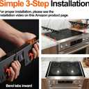 Stove Gap Covers Stainless Steel, 2 Pack Upgraded Stove Gap Filler for Gap Between Stove and Counter, Range Trim Kit Fits Up to 26 Inch & 0.6 Inch Width, Stove Counter Gap Cover