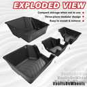 VaultsOnWheels Under Seat Storage Box Fit for Dodge Ram 1500 2026 2025-2019 Crew Cab Accessories, Console Organizer Truck Tool Box Custom Fit Detachable Underseat Organizer (Not for Classic Model)