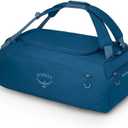 Osprey Daylite Duffel Backpack - Convertible Everyday Duffel Bag for Gym, Commute, and Travel (45L, Night Shift Blue)