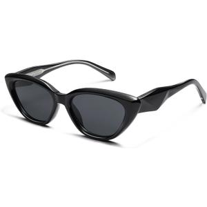 2 x Cat Eye Sunglasses for Women Retro Trendy Cateye Skinny Narrow Shade UV400 AP3709