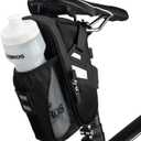 ROCKBROS Bike Saddle Bags with Water Bottle Pouch Waterproof Bike Bags Under Seat Pack for Mountain Road Saddle Bag Bicycles Storage Bag