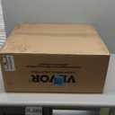 VEVOR Walk-Behind Hand Push Floor Sweeper, 25.6" Sweeping Width Floor Sweeper Manual Non-Electric, 5-Gallon Waste Container, Angle & Height Adjustable Folding Handle for Walkway, Yard, Garage, Patio