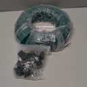 Eversimpleinc 50FT Outdoor Extension Cord with 6 Outlets Evenly Spaced, with Waterproof Cover, Ideal for Outdoor Decoration Lawn Patio Lights, 16AWG/3C SJTW, ETL Listed (Green)