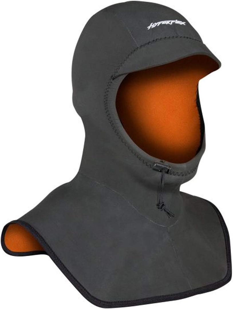 Hyperflex Wetsuits Men's Hood 5/3mm Bibbed Hood (Medium, Black)
