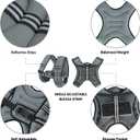 APEXUP 5lbs Weighted Vest Men Women, Weight Vest for Women Workout Equipment for Strength Training Running (Grey)