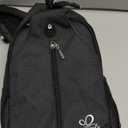 WATERFLY Crossbody Sling Backpack Sling Bag Travel Hiking Chest Bag Daypack (Black) (Small)