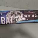 Glow in The Dark Plastic Baseball Bat Set w/UV Light
