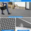 Drainage Mat Roll, Non Slip PVC Pool Floor Mat for Wet Area Outdoor Indoor 3 x 10 FT