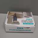 Jute Toilet Paper Storage Basket with Lid,Bathroom Toilet Paper Holder Stand for 3 Mega Rolls,Tissue Holder for Bathroom with Removable Waterproof Insert, 7"x7"x13.5"