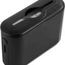 Paper Towel Dispenser 12.6x4.5x8.4in Minimalist Black Paper Towel Holder with Wide Slot, Visual Window & Inner Spring Easy Refill Holder for Bathroom/Toilet Countertop