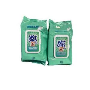 Wet Ones Hypoallergenic Wipe for Dogs - 100 ct pouch, 3 Pack