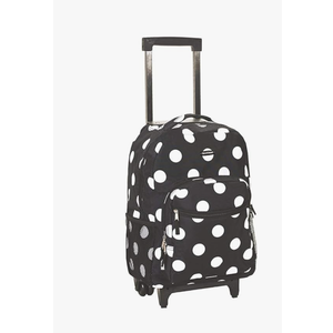 Rockland Double Handle Rolling Backpack, BLACKDOT, One Size