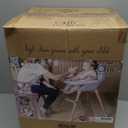 Convertible High Chair for Babies, Toddlers, Kids & Children - Wooden Highchair with Adjustable Height & Dishwasher Safe Tray - Wood Feeding & Dining Chair - Converts to Booster Seat - KoolaBaby (Grey)