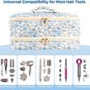 Hair Tools Travel Bag for Shark Flex Style Hair Dryer, Carrying Case for Shark Flexstyle Flex Fusion Glam Dyson Airwrap Attachments Accessories Organizer
