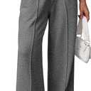 ATHMILE Womens Wide Leg Sweatpants High Waisted Baggy Pants Fashion Teen Girl Drawstring Athletic Joggers, Large