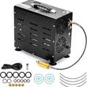 TUXING 4500PSI PCP Air Compressor | 800W Dual-Cylinder Scuba Tank Compressor | Built-in Fan Cooling System Auto-Stop | Fast Fill for Air Rifle Paintball 2L Scuba Tanks