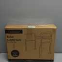 Toilet Safety Rails, Adjustable Toilet Handles for Elderly and Disabled, Toilet Support Rails for Seniors, Foldable Handicap Toilet Rails with Travel Bag, Instant Installation (Lake Blue)