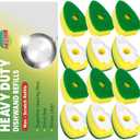 Heavy Duty Dishwand with Refills, Dish Wand Replacement Sponge Heads with Handle, Soap Control Dispenser Leak-Free Scrub, Non-Scratch Advanced Scrubber Brush Pads for Cleaning Dishes Sink Washing Tool