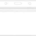 Horizontal Badge Holders Sealable Waterproof Clear Plastic Name Tag ID Card Holder (100Pcs)