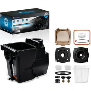 Pump Strainer Housing Assembly Replacement Kit SPX1620AA Fit for Hayward Super Pump SP1600X SP2600X Series with Seal Plate & Mounting Plate & Strainer Basket & Seal