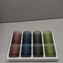 KMIGRUAN 15oz Colored Hobnail Drinking Glasses Set of 6,Vintage Kitchen Glassware, Embossed Beaded Glass Cups,Water Tumbler for Cocktail,Juice and Various Mixed Drinks