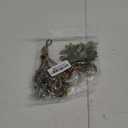 TIESOME Christmas Mistletoe Decor, 2 Pcs Artificial Mistletoe Ornament Mistletoe Hanging Decorations Glitter Christmas Tree Accessories Artificial Dry Leaf Hanging Decoration for Tree Door(Red)