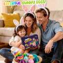 Easter Eggs, Colorful 3D Printed Bunny Eggs Fillers Toys, Suitable for Easter Basket Stuffers, Party Favors, Kids Gifts, Egg Hunts and Desktop Decor
