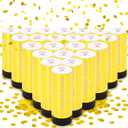 Confetti Cannon 24 Pack Small gold Confetti Poppers ideal for Weddings, Birthdays, Graduations, Baby Showers, New Year's Eve Parties Fun Party Decorations (24Pack, Glod)