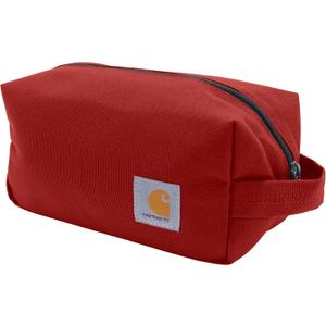 Carhartt Durable Travel Kit, Organize Essentials W/the Water Resistance Free Toiletry Bag (Industry Red)