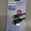 Philips 6' Display Port to HDMI Cable - Black